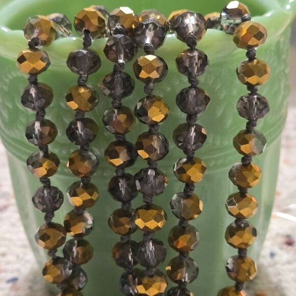 Long Crystal Necklace - Picture 6 of 8